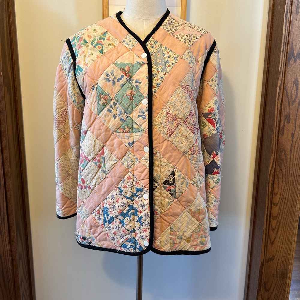 Ooak Carleen Patchwork Quilted Women's Jacket Pri… - image 1